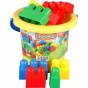 Cuburi construcții pentru copii Maxi Blocks în găleată 24 buc Dohany Toys