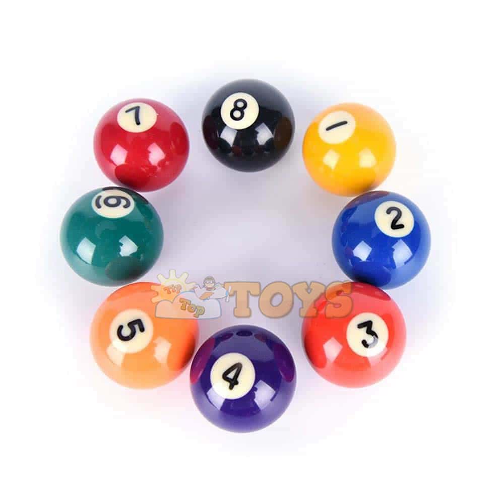 Set mingi din cauciuc Biliard gonflabilă set 3 bucăți diverse culori 10cm
