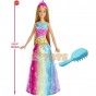 Păpușă Barbie Dreamtopia prințesă muzicală cu perie magică FRB12