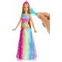 Păpușă Barbie Dreamtopia prințesă muzicală cu perie magică FRB12