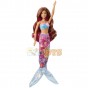 Păpușă Barbie Dolphin Magic Sirena fermecată cu delfin FBD64