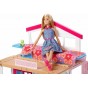 Căsuță pentru păpuși Barbie cu două etaje complet mobilată DVV47