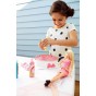 Păpușă Barbie Spin Art cu atelier de culori pictură pe rochie DMC10