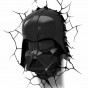 Aplică de perete cameră copii 3D Wall light Star Wars Darth Vader 3DLightFX