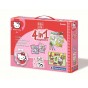Hello Kitty Set educațional 4 în 1 12655 cuburi puzzle Clementoni