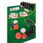 Set Poker Texas Holdem 200 jetoane și cărți de joc în cutie metalică