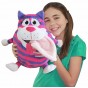 Mascotă 2 în 1 Jay@Play Tummy Stuffers pisicuță mov Striped Cat Neon