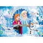 Clementoni Puzzle și joc memorie Disney Frozen cu 60 piese 07916