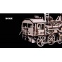 ROKR Puzzle 3D din lemn Locomotivă cu aburi și motor mecanic LK701