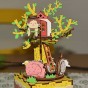 Robotime Music Box Puzzle 3D din lemn Casă în copac cutie muzicală