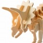 rowood Puzzle 3D din lemn Dinozaur Triceratops 33 piese JP230 31cm