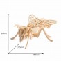 rowood Puzzle 3D din lemn Insecte Albină 30 piese JP206 Bee 19cm