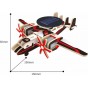 Robotime Puzzle 3D din lemn Avion cu sistem solar P340S Aircraft Plane