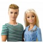 Barbie Set păpușă Barbie și Ken cu cățeluși FTB72 Mattel