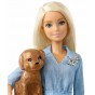 Barbie Set păpușă Barbie și Ken cu cățeluși FTB72 Mattel