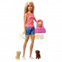 Barbie Set de joacă Pet SPA îmbăierea câinilor GDJ37 cu 3 cățeluși Mattel