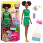 Barbie Dreamhouse Păpușă Nikki călător cu accesorii GBH92 Mattel