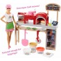 Set păpușă Barbie cu atelier de pizza complet echipat FHR09 Pizza Chef