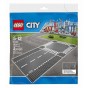 LEGO® City Șosele drepte 7280 2 piese - Stradă și intersecție LEGO