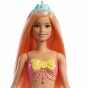 Păpușă Barbie Dreamtopia sirenă cu părul portocaliu FXT11 Mattel