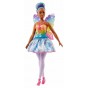 Păpușă Barbie Dreamtopia zâna cu aripioare - păr albastru FJC87 Mattel