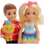 Păpușă Barbie Chelsea și Otto Dreamtopia mini păpuși cu cățel FRB14