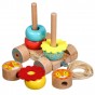 Jucărie de tras din lemn Lei Lucy&Leo LL155 jucărie de sortare și stivuire