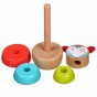 Jucărie de sortare și stivuire din lemn Soarece Lucy&Leo LL154 multicolor