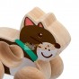 Jucărie de împins din lemn pentru copii Pisicuță Lucy&Leo LL192 Kitten