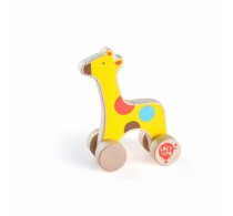 Jucărie de împins din lemn pentru copii Girafă Lucy&Leo LL120 multicolor
