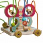 Jucărie de tras din lemn pt copii Circuit cu bile Fluturaș Lucy&Leo LL159