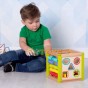 Jucărie din lemn Cub de activități Jucărie Montessori Lucy&Leo LL140