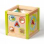 Jucărie din lemn Cub de activități Jucărie Montessori Lucy&Leo LL140