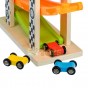 Jucărie din lemn Pistă cu mașinuțe pe rampă Lucy&Leo LL167 4 mașinuțe