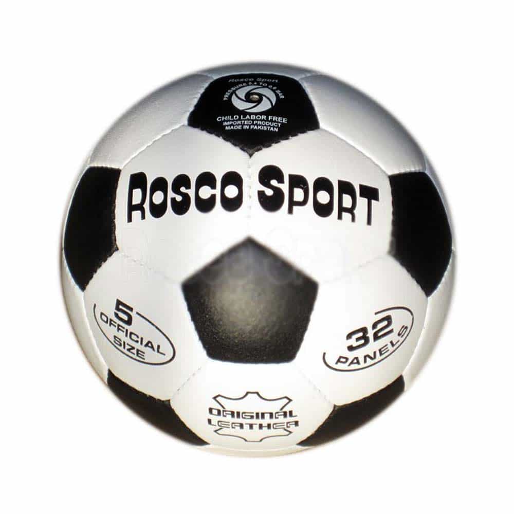 Rosco Sport Minge fotbal din piele naturală mărimea 5 cu 32 panouri