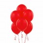 Set baloane de culoare roșu set 50buc - diametru baloane 30cm