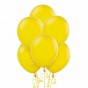 Set baloane de culoare galben set 12buc - diametru baloane 30cm