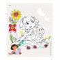 Carte de colorat pentru fete Kiddo Books Dora cu sclipici 7003