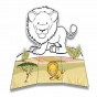 Carte colecție imagini 3D Kiddo Books Excursie în Safari 6004
