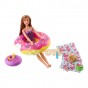 Barbie Set de joacă Colac în formă de gogoașă cu figurină cățeluș FXG38