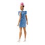 Barbie Păpușă Fashionistas Style rochiță blugi FJF55 Mattel