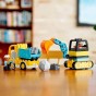 LEGO® DUPLO Camion și excavator pe senile 10931 - 20 piese