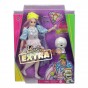 Păpușă Barbie Extra cu hăinuțe strălucitoare și cățeluș GVR05 Mattel