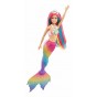 Păpușă Barbie Dreamtopia Sirenă schimbătoare de culoare GTF89 Mattel