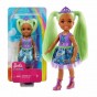 Păpușă Barbie Chelsea Sprite cu păr verde Dreamtopia GJJ95 Mattel