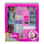 Set de joacă Barbie Păpușă brunetă cu frigider și accesorii GHL85 Mattel