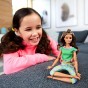 Păpușă Barbie Made to Move 2021 șatenă GXF05 Barbie Yoga - Mattel