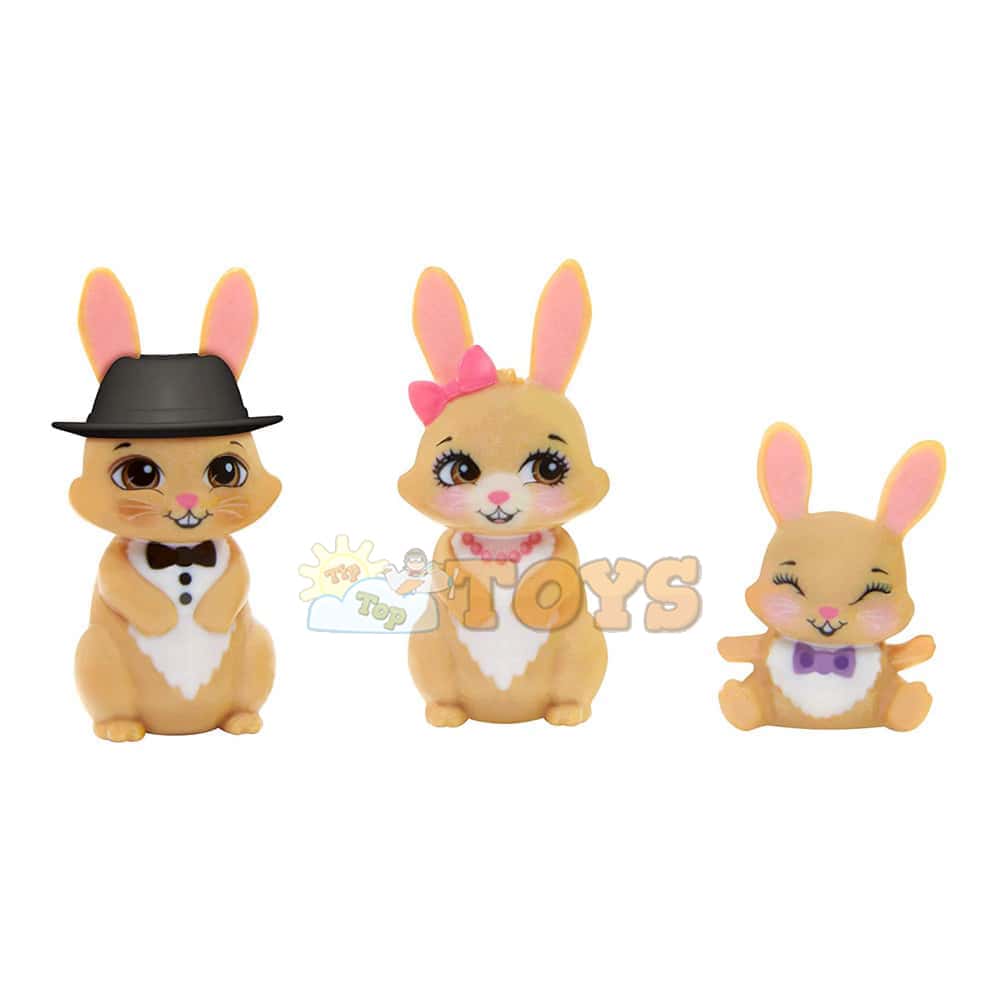 Enchantimals Set de joacă Brystal Bunny Royal și familia de iepuri GYJ08