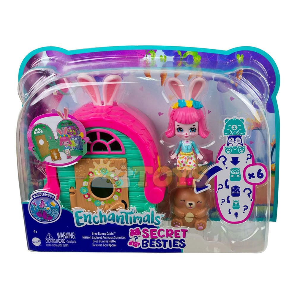 Enchantimals Set de joacă Cabina lui Bree Bunny Secret Besties GTM47