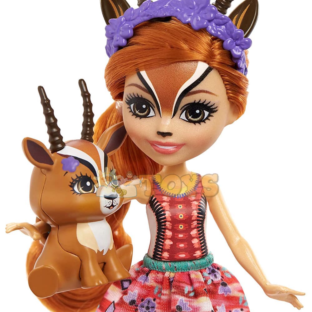 Enchantimals Păpușă Gabriela Gazelle cu figurină Racer GTM26